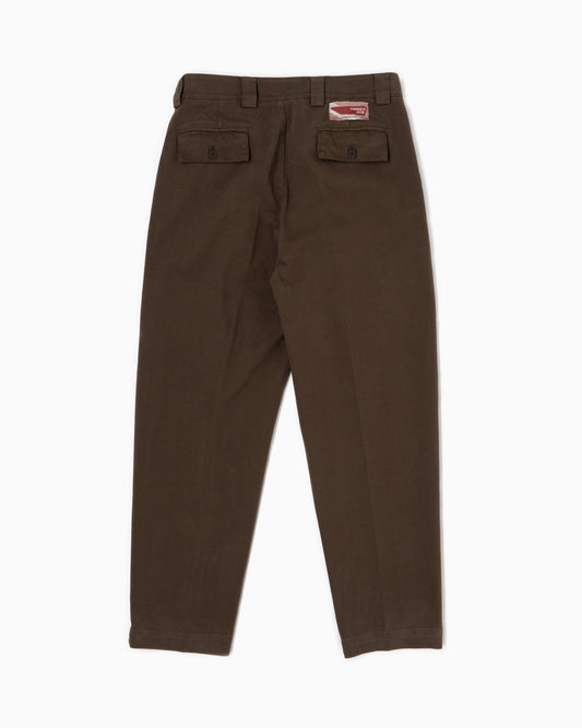 Pantaloni con 2 pince - Marrone Cioccolato