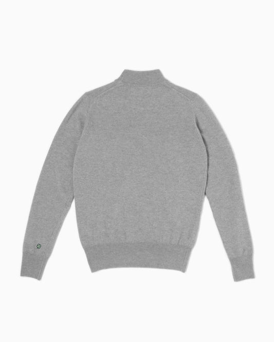 Maglione lupetto 100% lana merinos - Grigio