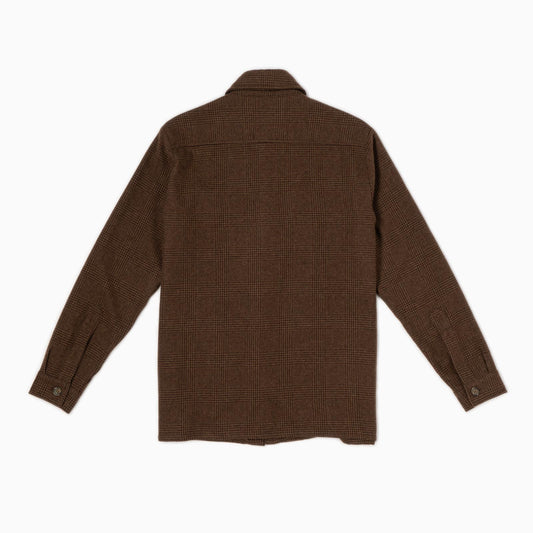 Overshirt Catcher 100% Cashmere - Pied De Poule Marrone