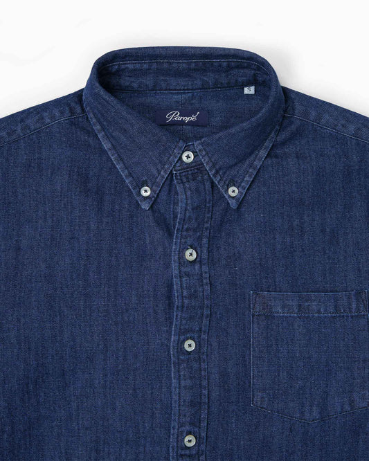 Paropé - Camicia Botton Down - Denim Scuro