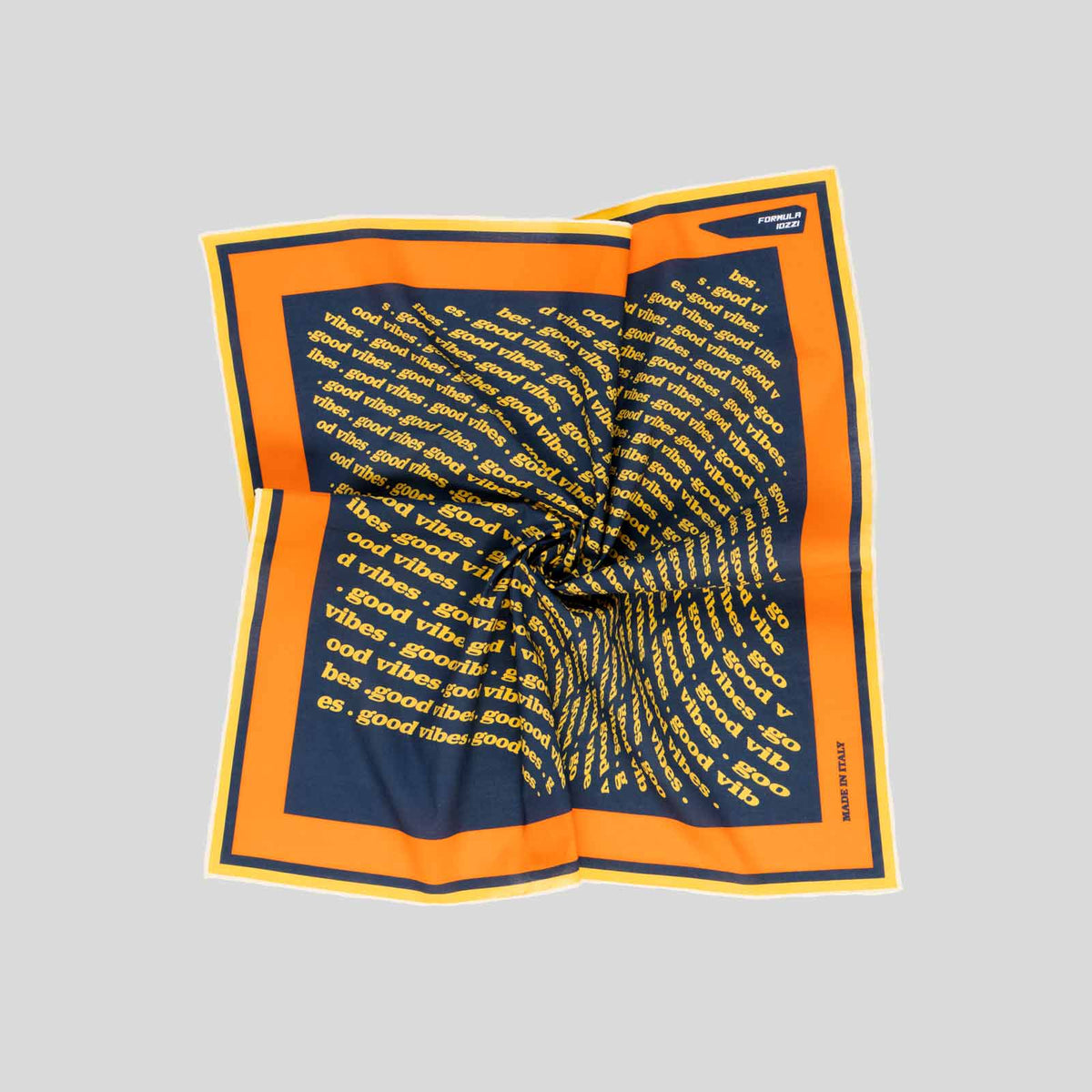 Good Vibes Bandana - Blue & Yellow