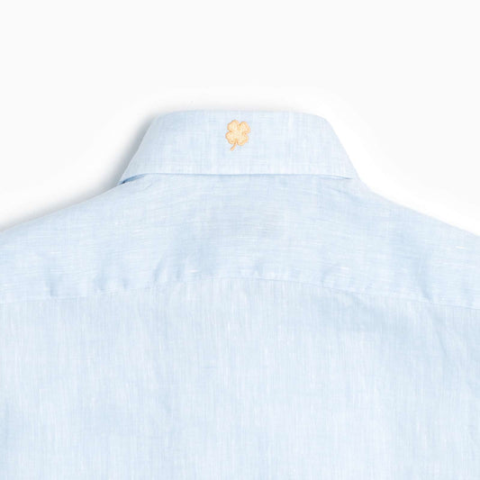 Camicia Classic 100% lino azzurra