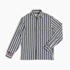 Overshirt Catcher Surfer - rigato bianco e blu