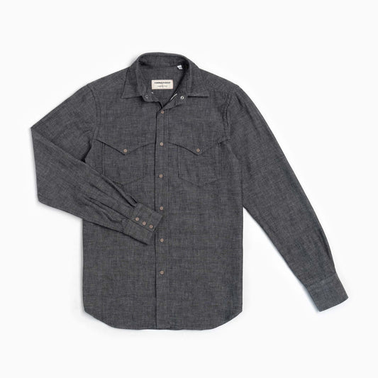 Camicia Texana Denim cimosa