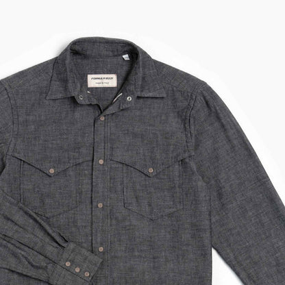 Camicia Texana Denim cimosa