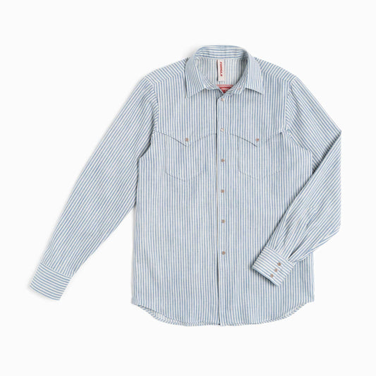 Camicia Texana Denim a righe cimosa