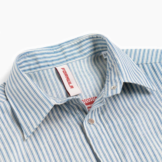 Camicia Texana Denim a righe cimosa
