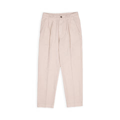 Pantaloni con 2 pince in lino - Ecrù