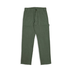 Pantaloni Fatigue in lino - Verdi