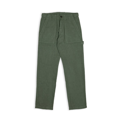 Pantaloni Fatigue in lino - Verdi