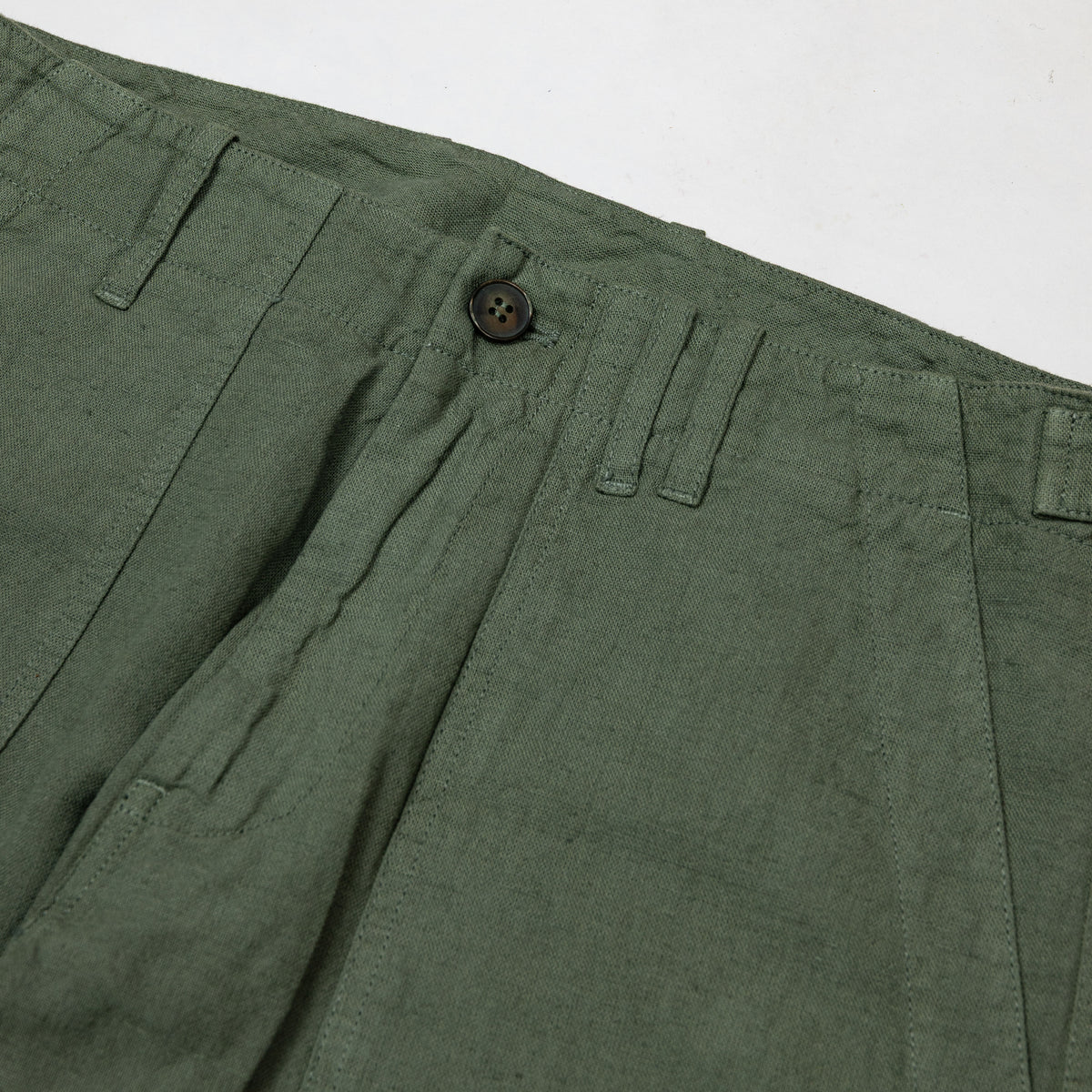Pantaloni Fatigue in lino - Verdi