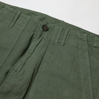 Pantaloni Fatigue in lino - Verdi