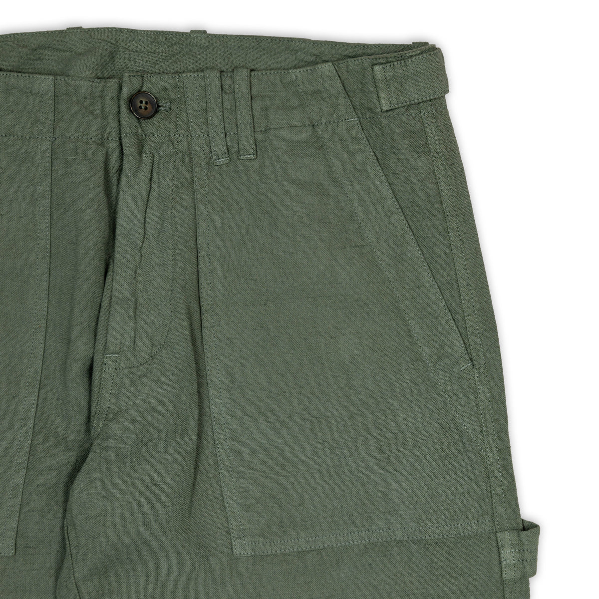 Pantaloni Fatigue in lino - Verdi