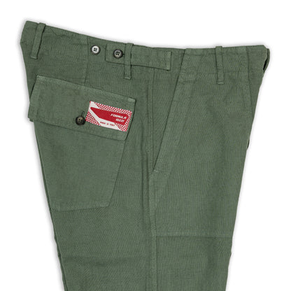 Pantaloni Fatigue in lino - Verdi