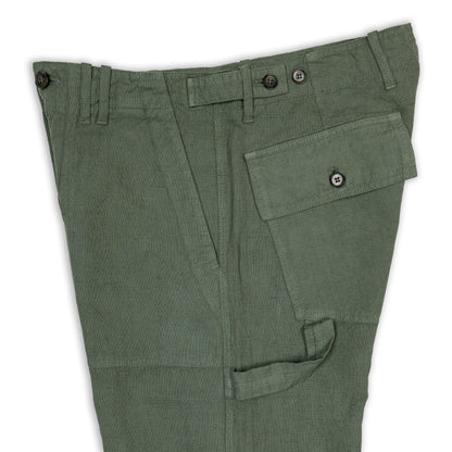 Pantaloni Fatigue in lino - Verdi