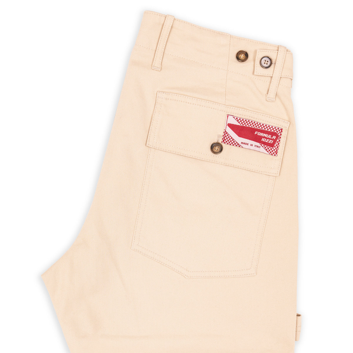 Pantaloni Fatigue Vintage Fit - Ecrù