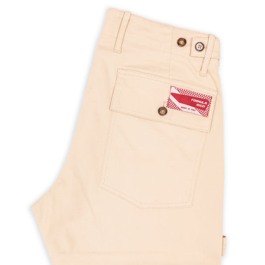Pantaloni Fatigue Vintage Fit - Ecrù