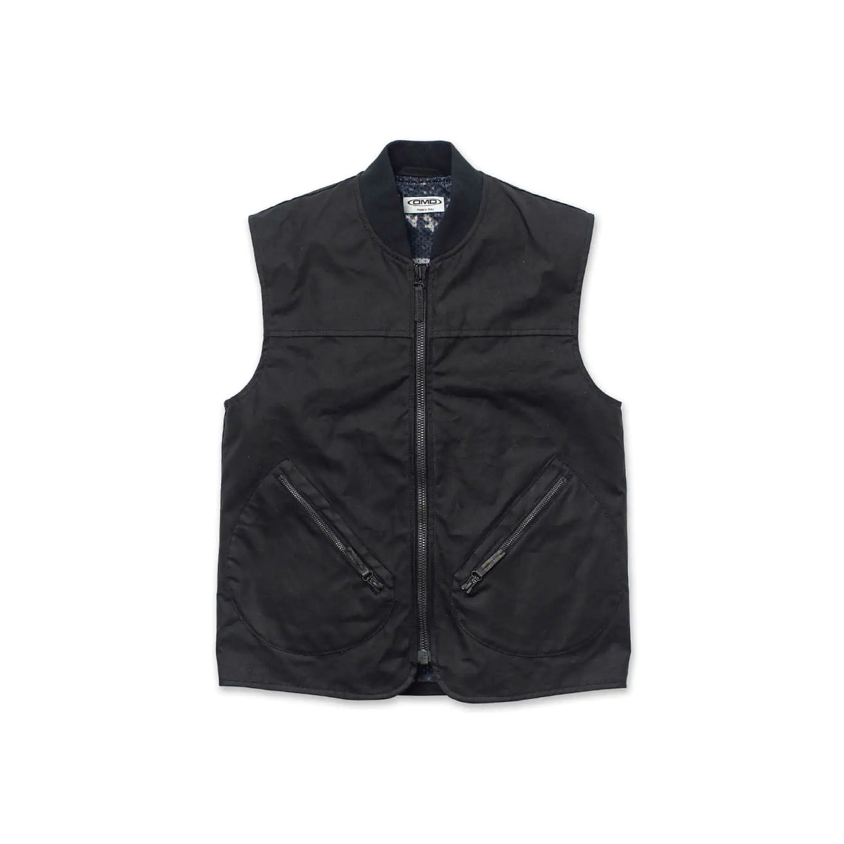 DMD - Gilet cotone cerato - Nero
