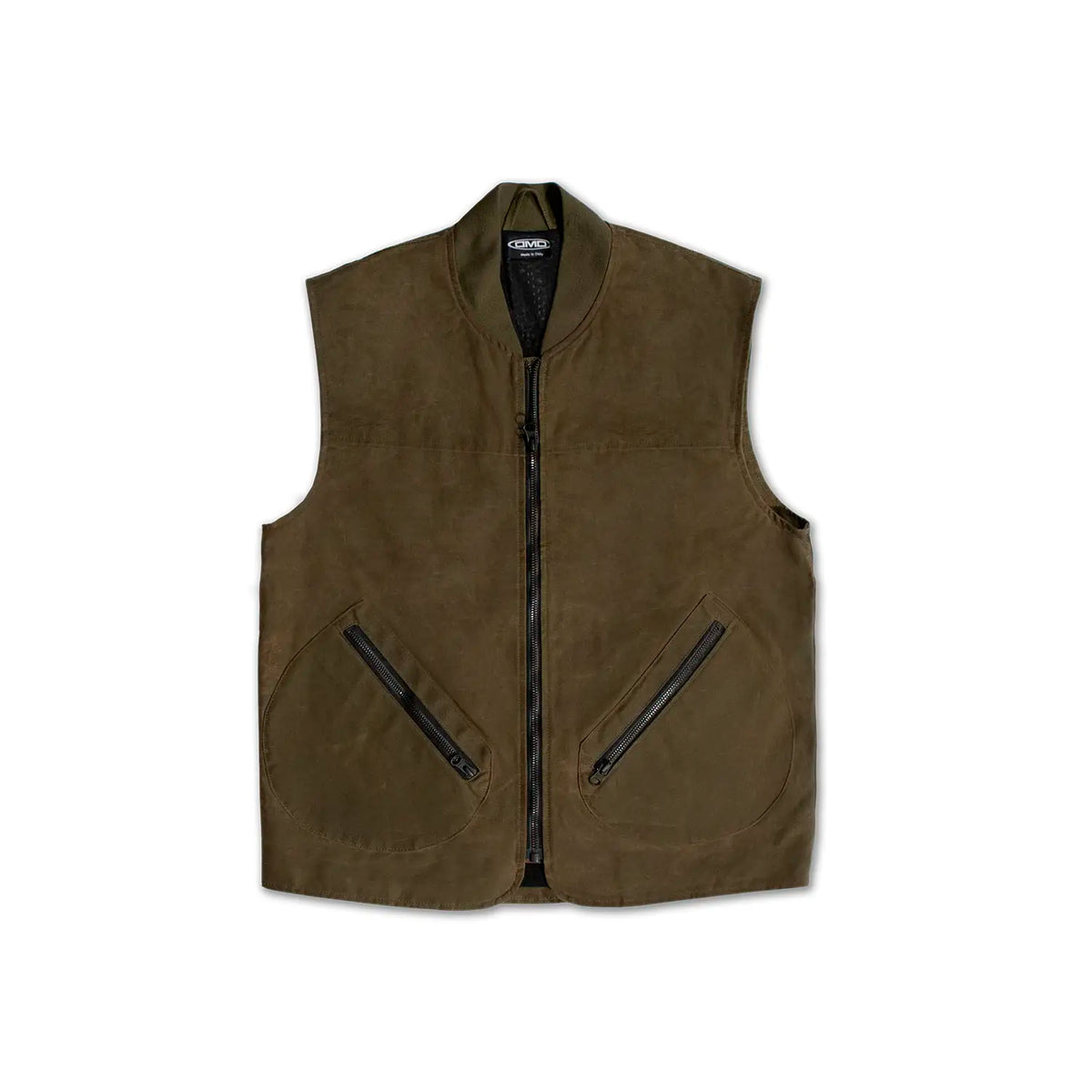 DMD - Gilet cotone cerato - Tobacco