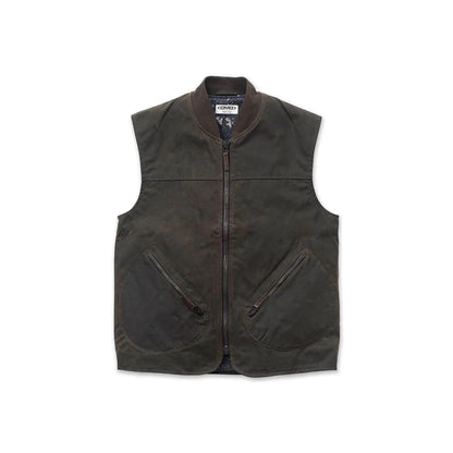 DMD - Gilet cotone cerato - Olive