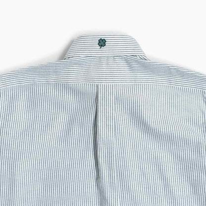 Camicia Botton Down Oxford righe verdi
