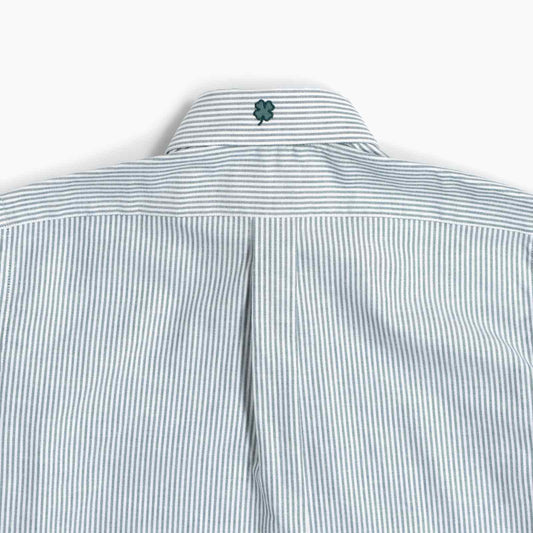 Camicia Botton Down Oxford righe verdi