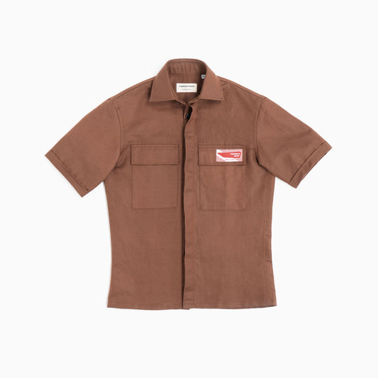 Overshirt Catcher maniche corte - mattone