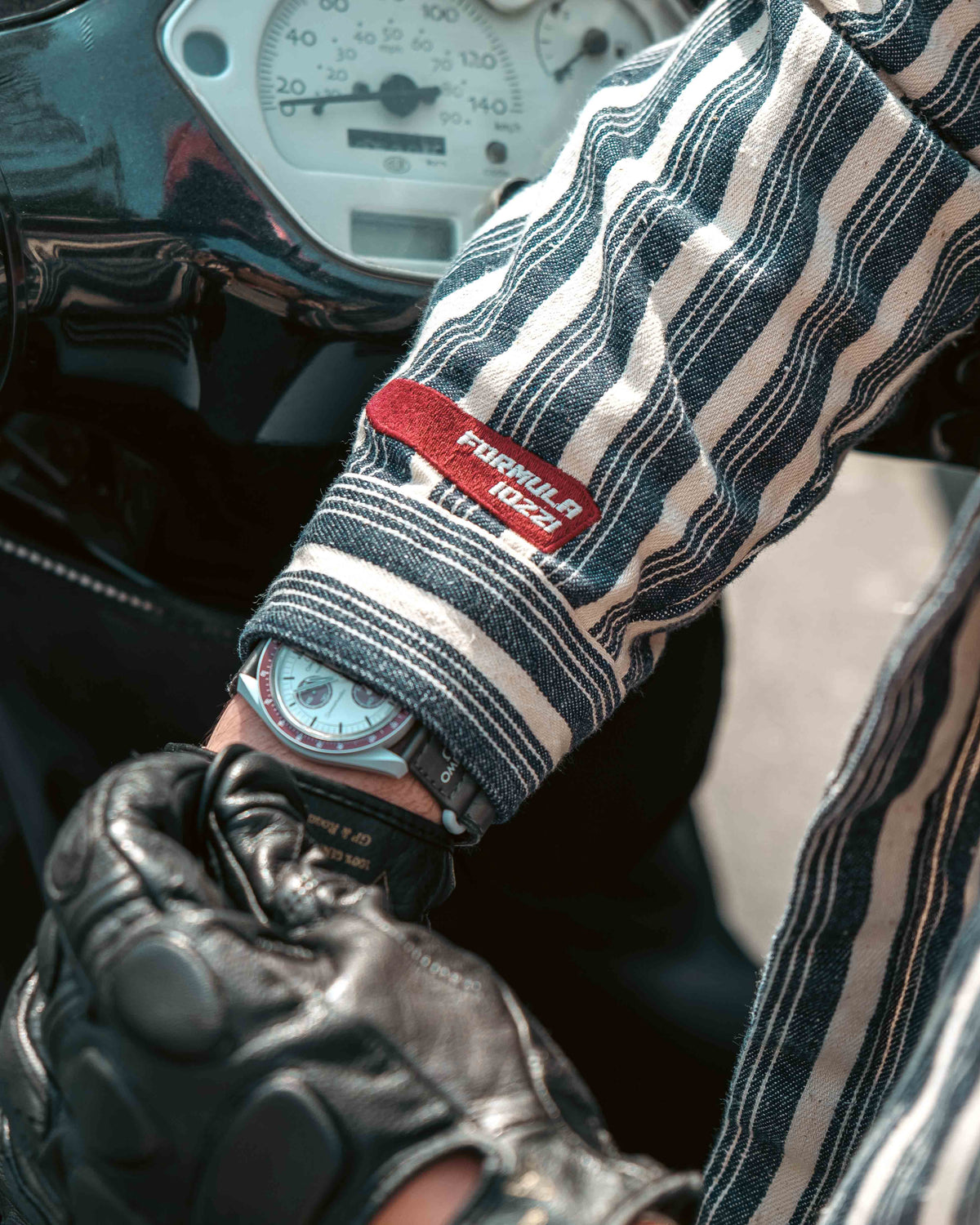 Overshirt Catcher Surfer - rigato bianco e blu