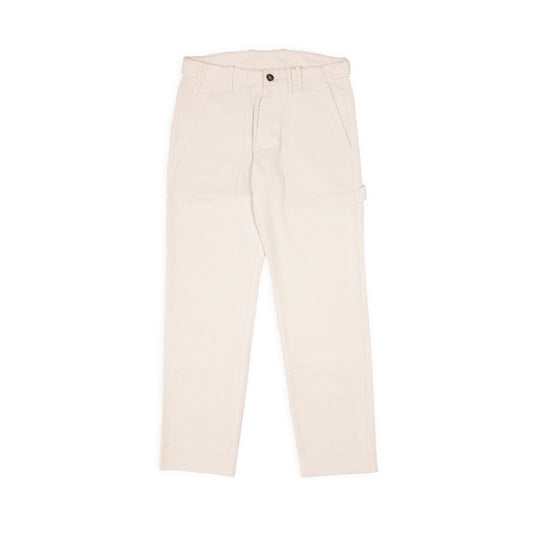 Pantaloni Fatigue - Velluto a coste Panna