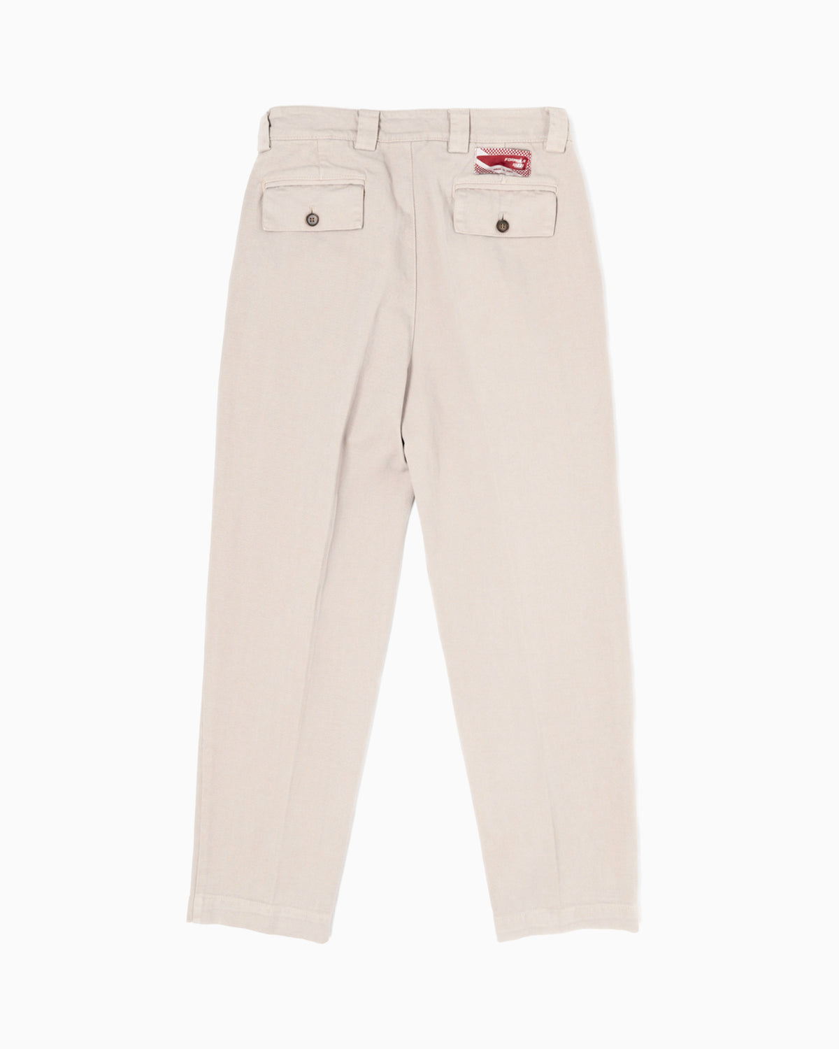 Pantaloni con 2 pince - Panna