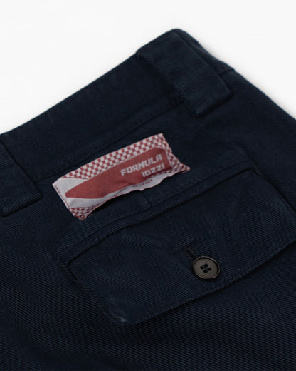 Pantaloni con 2 pince - Blu Navy