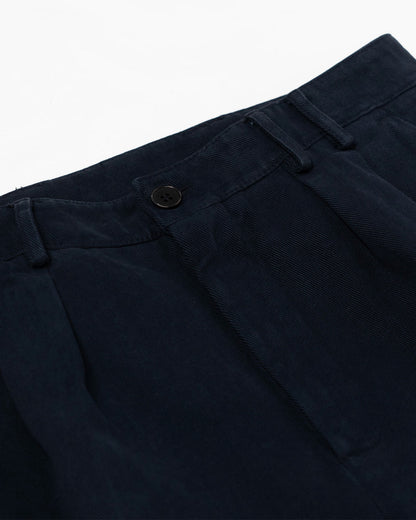 Pantaloni con 2 pince - Blu Navy