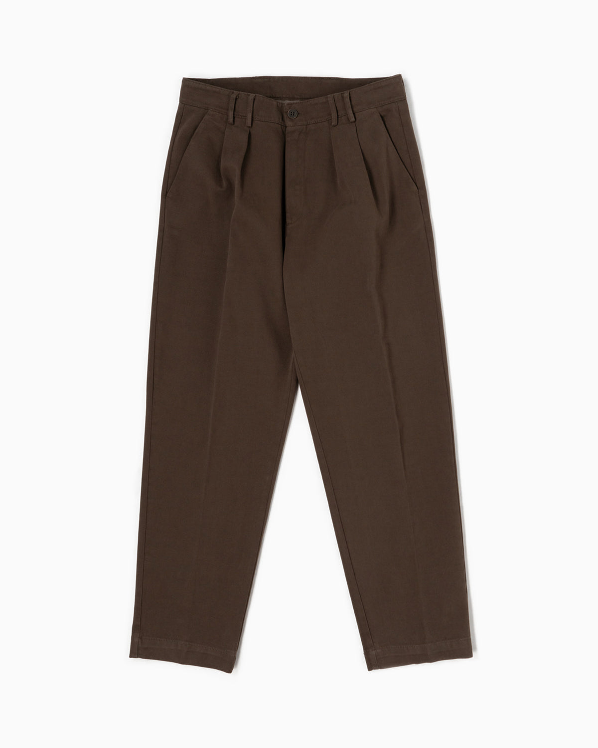 Pantaloni con 2 pince - Marrone Cioccolato
