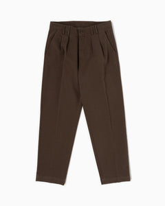 Pantaloni con 2 pince - Marrone Cioccolato