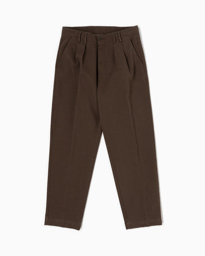 Pantaloni con 2 pince - Marrone Cioccolato
