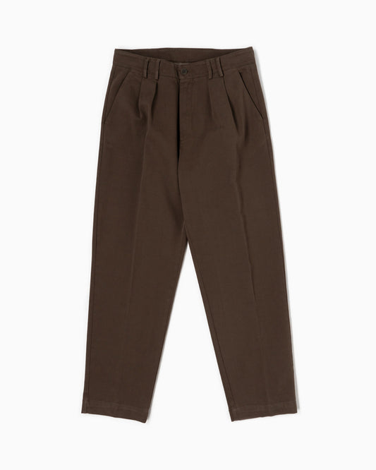 Pantaloni con 2 pince - Marrone Cioccolato