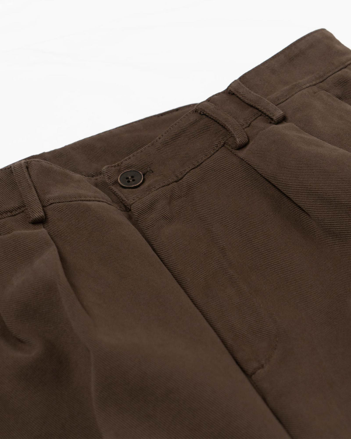 Pantaloni con 2 pince - Marrone Cioccolato