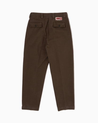 Pantaloni con 2 pince - Marrone Cioccolato