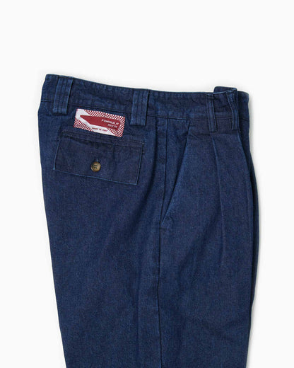 Pantaloni con 2 pince - Denim