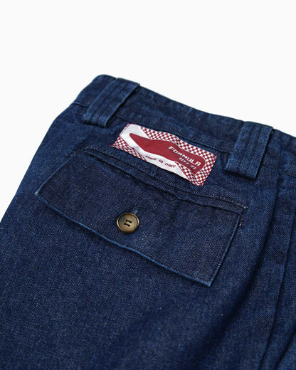 Pantaloni con 2 pince - Denim