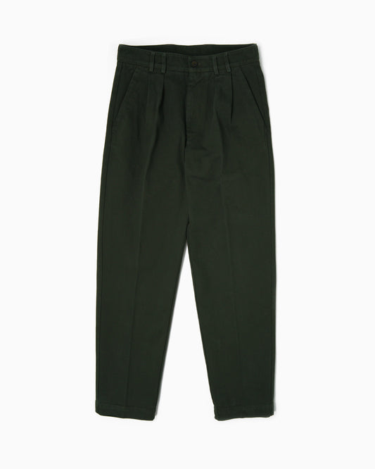 Pantaloni con 2 pince - Verde