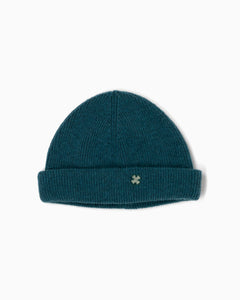 Beanie 100% lana - Petrolio