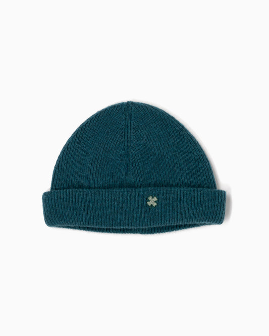 Beanie 100% lana - Petrolio