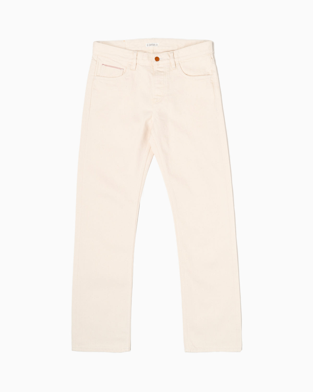 Pantaloni 5 Tasche Candiani x Formula Iozzi - Ecrù