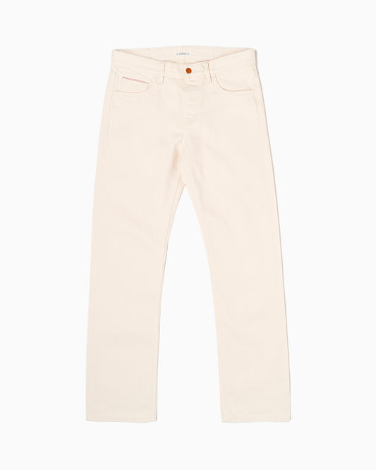 Pantaloni 5 Tasche Candiani x Formula Iozzi - Ecrù