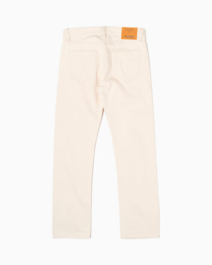 Pantaloni 5 Tasche Candiani x Formula Iozzi - Ecrù