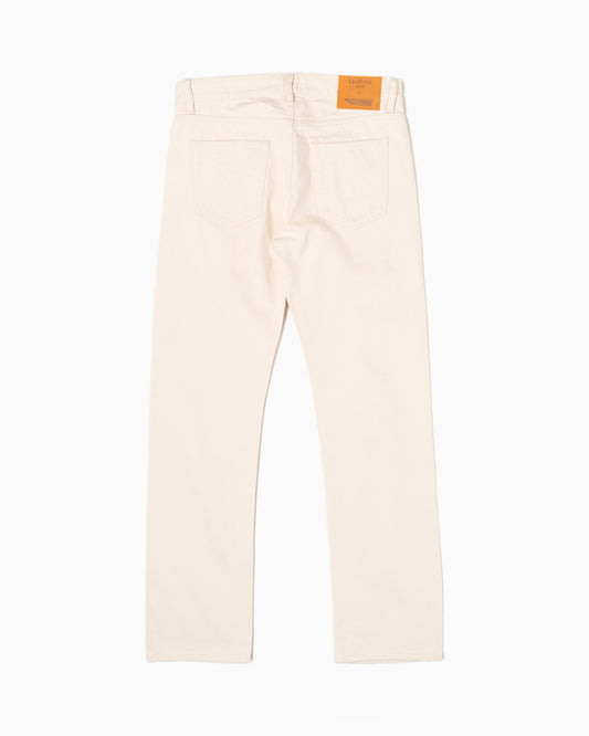 Pantaloni 5 Tasche Candiani x Formula Iozzi - Ecrù