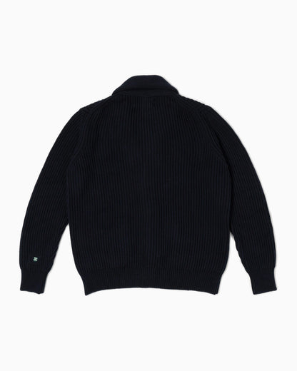 Cardigan collo scialle - Blu