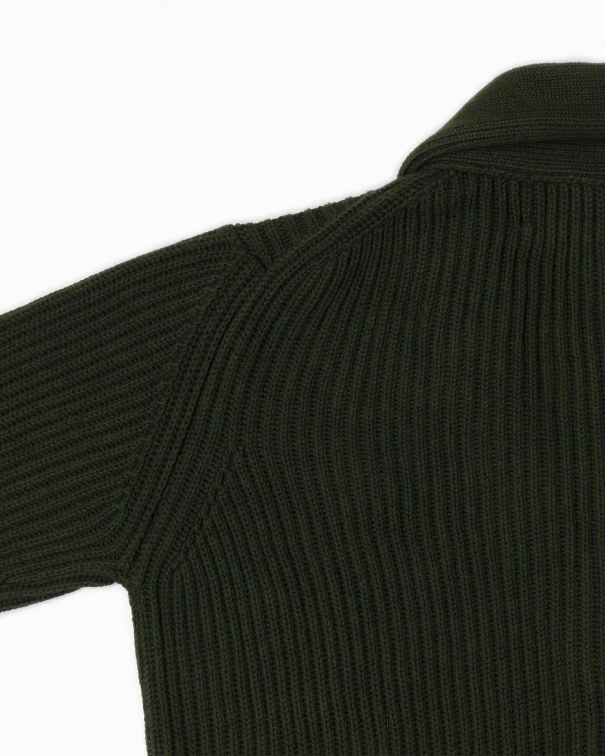 Cardigan collo scialle - Verde Scuro