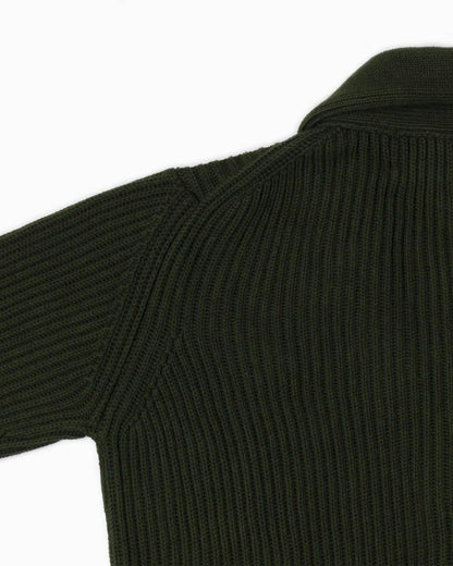 Cardigan collo scialle - Verde Scuro